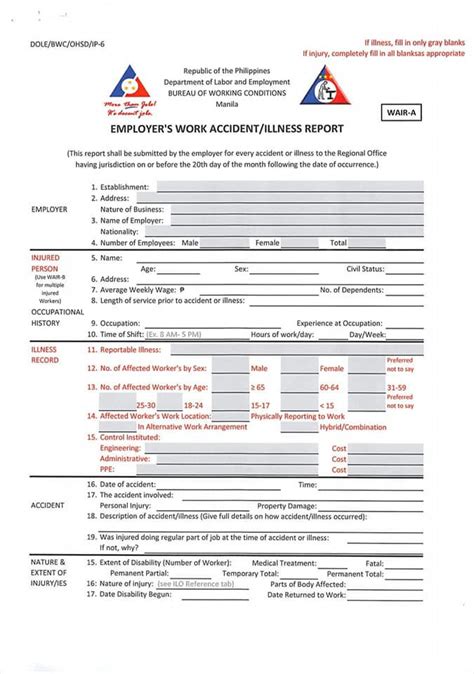 wair form 2023